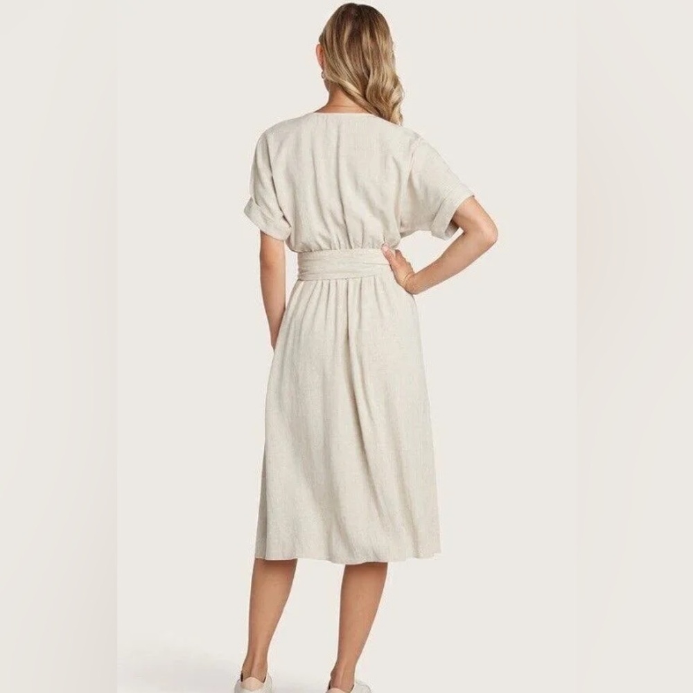 ANTHROPOLOGIE / WILLOW HELEN WRAP AROUND DRESS - Picture 7 of 9